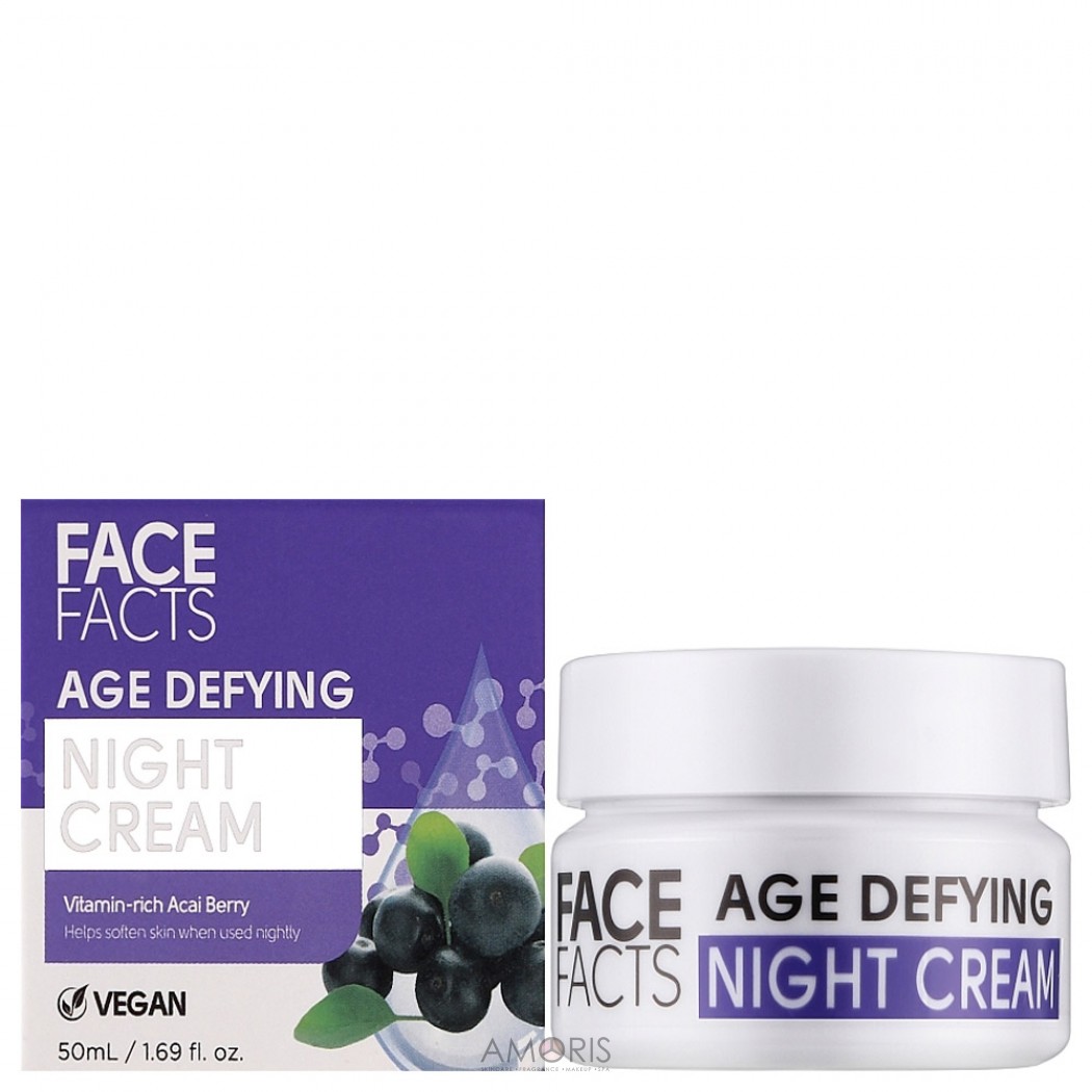 Face Facts Acai Berry Age Defying Night Cream - Антивозрастной